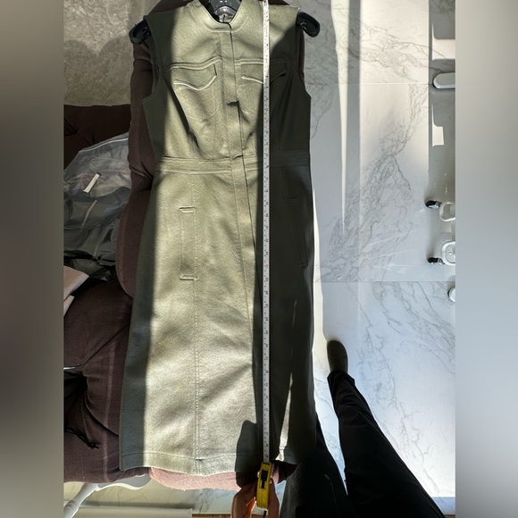 Bcbgmaxazria Allexandria Cocktail Dress Faux Leather Sleeveless XXS - Picture 9 of 9